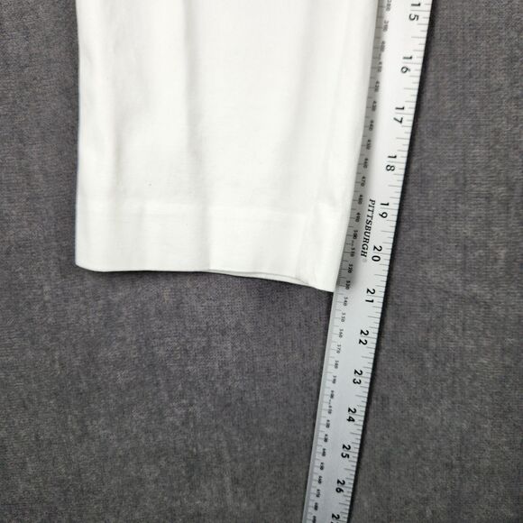 Talbots Perfect Crop Pants Size 6-Petite Womens Slim Leg White - Picture 5 of 11